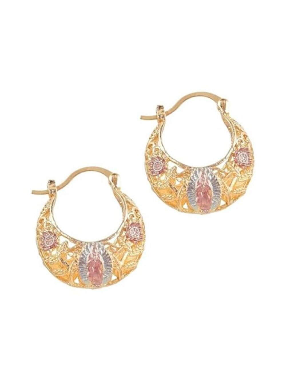 Vintage Virgen De Guadalupe Earrings Virgin Mary Guadalupe Earrings for Women